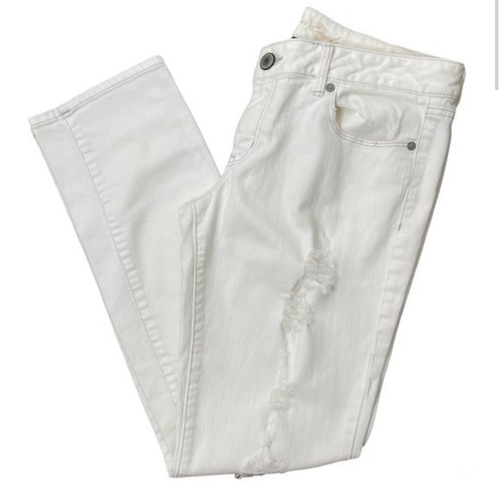 White Distressed Jeans